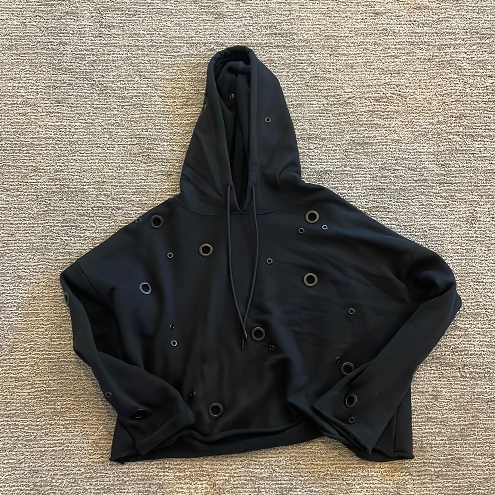 Alo rivet cropped hoodie